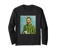 Vincent Aime Le Football en Peinture Portrait Jaune ET Vert Manche Longue