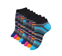 Vincent Creation Chaussettes bleu marine / aqua / orange / rose / noir, Taille 39-42