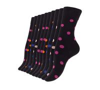Vincent Creation Chaussettes bleu / rose / rose / noir, Taille 35-38