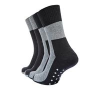 Vincent Creation Chaussettes gris chiné / noir, Taille 35-38
