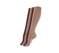 Vincent Creation Chaussettes montantes camel / chocolat, Taille 39-42