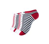 Vincent Creation Chaussettes rouge / noir / blanc, Taille 39-42