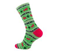 Vincent Creation Chaussettes vert clair / vert foncé / rouge, Taille 41-45