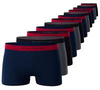 Vincent Creation Lot de 12 boxers sans couture pour homme, style rétro, en microfibre douce et souple, Mix-d (noir/bleu foncé/gris), S-M