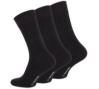 Vincent Creation Lot de 12 paires de Hommes Business chaussettes, noir, en coton biologique