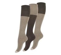 Vincent Creation Lot de 3 paires de chaussettes, mi-bas, pour les femmes, bicolore, original