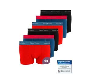 Vincent Creation Lot de 6 boxers rétro pour homme, L