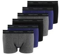 Vincent Creation Lot de 6 boxers rétro pour homme, M