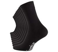 Vincent Creation Lot de 6 ou 9 paires de chaussettes BAMBUS - pointe remaillée main - sans élastique - pour les hommes et les femmes