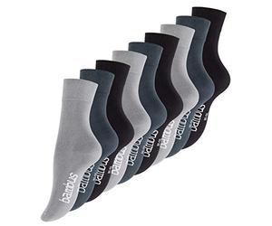 Vincent Creation Lot de 6 ou 9 paires de chaussettes BAMBUS - pointe remaillée main - sans élastique - pour les hommes et les femmes