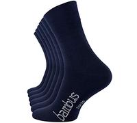 Vincent Creation Lot de 6 paires de chaussettes BAMBUS - pointe remaillée main - sans élastique - pour les hommes et les femmes (39-42, 6 Paires - bleu marine)