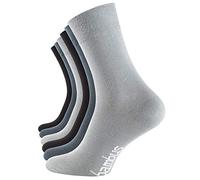Vincent Creation Lot de 6 paires de chaussettes BAMBUS - pointe remaillée main - sans élastique - pour les hommes et les femmes (35-38, 6 Paires - Gris mélangé)