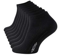 Vincent Creation Lot de 8 paires de chaussettes Active pour homme Noir/blanc - Noir - 43-46