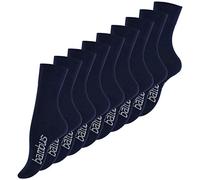 Vincent Creation Lot de 9 paires de chaussettes BAMBUS - pointe remaillée main - sans élastique - pour les hommes et les femmes (39-42, 9 Paires - bleu marine)