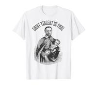 Vincent de Paul Société française des Saints catholiques Vintage T-Shirt Graphique avec Valeur