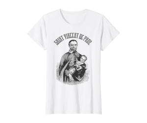 Vincent de Paul Société française des Saints catholiques Vintage T-Shirt Graphique avec Valeur