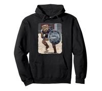 Vincent HIE Gladiator Cat Parodie Film Romain héros Amusant rétro Sweat à Capuche