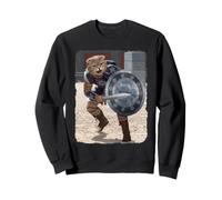 Vincent HIE Gladiator Cat Parodie Film Romain héros Amusant rétro Sweatshirt