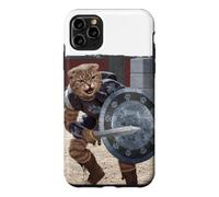 Vincent HIE Gladiator Cat Parodie Film Romain héros rétro Amusant Coque pour iPhone 11 Pro Max