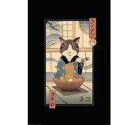 Vincent Trinidad - Neko Ramen Ukiyoe - poster imprimé - format 61x91,5 cm