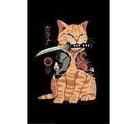 Vincent Trinidad - Poster "Catana" PM3709 (61 cm x 91,5 cm x 0,1 cm) (Noir/Marron/Rouge)