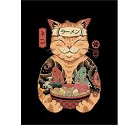 Vincent Trinidad - Poster encadré "Catana Ramen" PM8117 (Taille unique) (Noir/Brun/Orange)