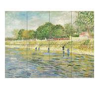Vincent Van Gogh Bank Of The Seine XL Giant Panel Poster (8 Sections) Affiche