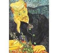 Vincent Van Gogh Black Paper Sketchbook: Portrait Of Dr. Gachet Impressionism Use With Colored Pencils, Chalk, Metallic Markers, Gel & Ink Pens Art Notebook For Painting & Drawing With Bright Colo