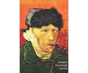 Vincent van Gogh Carnet: Autoportrait à l'Oreille Bandée et Pipe | Idéal pour l'École, Études, Recettes ou Mots de Passe | Parfait pour Prendre des Notes | Beau Journal