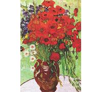 Vincent van Gogh Carnet: Vase avec Coquelicots et Bleuets | Beau Journal | Idéal pour l'École, Études, Recettes ou Mots de Passe | Parfait pour Prendre des Notes