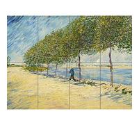 Vincent Van Gogh Langs De Seine XL Giant Panel Poster (8 Sections) Affiche