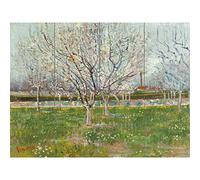 Vincent Van Gogh Orchard In Blossom Plum Trees XL Giant Panel Poster (8 Sections) Fleur Des arbres Affiche