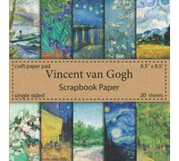 Vincent van Gogh Scrapbook Paper: 20 Single Sided Sheets | Craft Paper Pad | Great For Paper Arts, Scrapbooking, Decoupage, DIY Crafts, Antique Old Ornate Printed Designs, Stationery Making