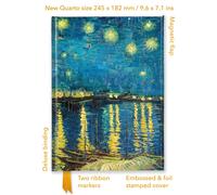 Vincent Van Gogh: Starry Night Over The Rhône (Foiled Quarto Journal)