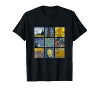 Vincent Van Gogh Tableaux célèbres Tournesols Nuit étoilée T-Shirt