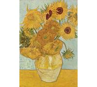 Vincent van Gogh, Twelve Sunflowers: Motivational and inspirational notebook with positive affirmations; funny joke gift for the friends, coworkers, bosses and employees