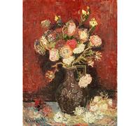 Vincent Van Gogh Vase With Chinese Asters And Gladioli Extra Large Wall Art Print Premium Canvas Mural mur
