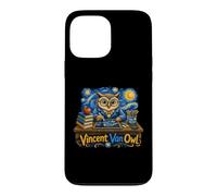 Vincent Van Owl Wise Owl Artist Painting Art Coque pour iPhone 13 Pro Max