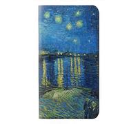 Vincent Vangogh Starry Night Over the Rhone Etui Flip Housse Cuir pour Samsung Galaxy S26