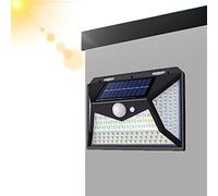 vincente Lumières solaires de Mouvement extérieur | Appliques murales d'extérieur à énergie Solaire 118 LED | Appliques murales solaires étanches à 118 LED pour l'extérieur, l'arrière-Cour de la