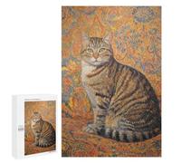 Vincent's Cat A Vibrant Portrait Puzzle 1000 Pièces Educa Jouet en Bois Cadeau Unique Décoration Intérieure Jeu Éducatif Challenge Toy Adultes Et Enfants À Partir De 14 Ans 1000 PCS