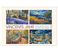 Vincents Jahr (Wandkalender 2026 DIN A3 quer), CALVENDO Monatskalender: KI-Gemälde im Stil von Vincent van Gogh