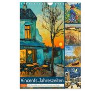 Vincents Jahreszeiten (Wandkalender 2026 DIN A4 hoch), CALVENDO Monatskalender: KI-Gemälde im Stil von Vincent van Gogh