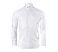 Vincenzo Boretti Chemise, Regular-fit/Taille Normale, sergé - Super Infroissable Blanc 45-46