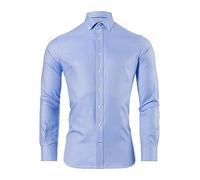 Vincenzo Boretti Chemise, Slim-fit/Taille cintrée, Douce Oxford - Infroissable Bleu Clair 41-42