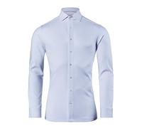 Vincenzo Boretti Chemise, Slim-fit/Taille cintrée, Jersey - Infroissable Bleu Clair 37-38
