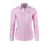 Vincenzo Boretti Chemisier Femme, légèrement cintré, Facile à Repasser, agréable à Porter, 100% Coton, Manche-Longue, col Kent, uni