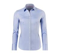 Vincenzo Boretti Chemisier, Modern-fit/légèrement cintré, col de Chemise, sergé - Facile à Repasser Bleu Clair 36