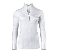 Vincenzo Boretti Chemisier, Slim-fit/Taille cintrée, élastique, col Calice - Facile à Repasser Blanc 40