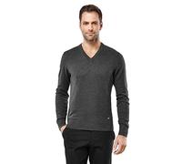 Vincenzo Boretti Pull-Over tricoté pour Homme, Coupe étroite, Classique, Manche-Longue, Encolure en v, Chic et Chaud pour l'hiver et l'automne, uni Anthracite M
